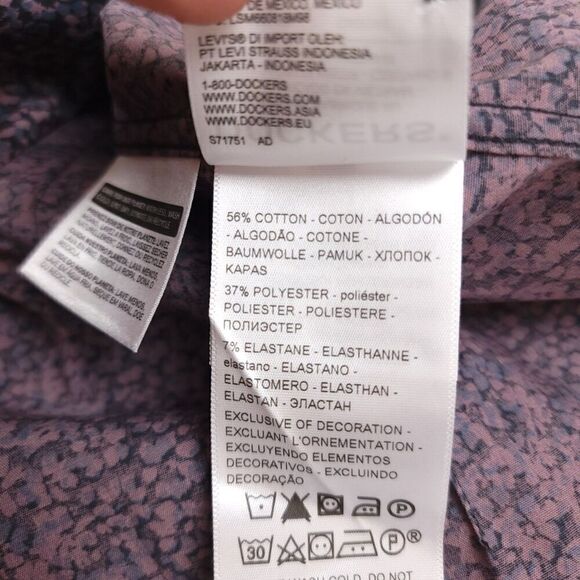 NWT Dockers Smart 360 Flex Slim Fit Long Sleeve Button Down Shirt Mens Small - Picture 11 of 12